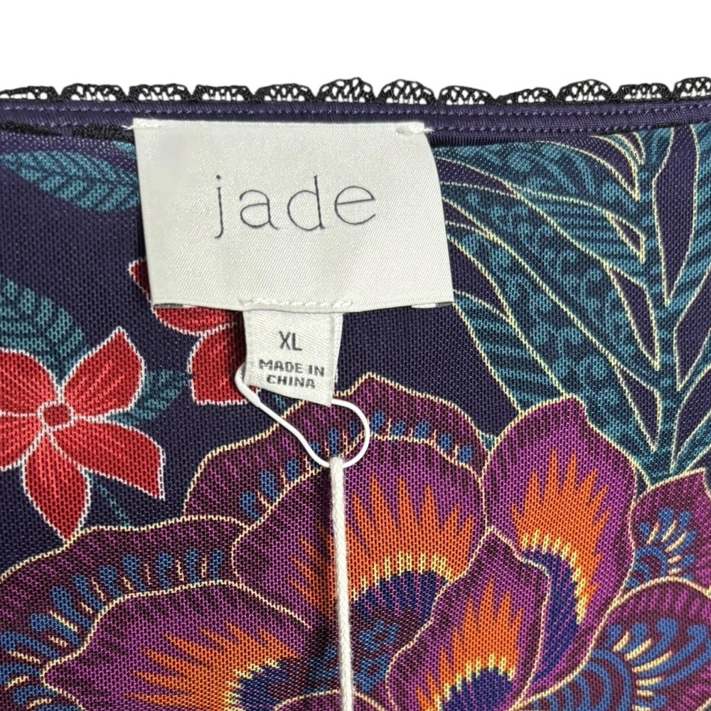 NEW Johnny Was Jade Lizandrea Mesh Pull On Midi Skirt Etta's Garen Print XL - Picture 9 of 13
